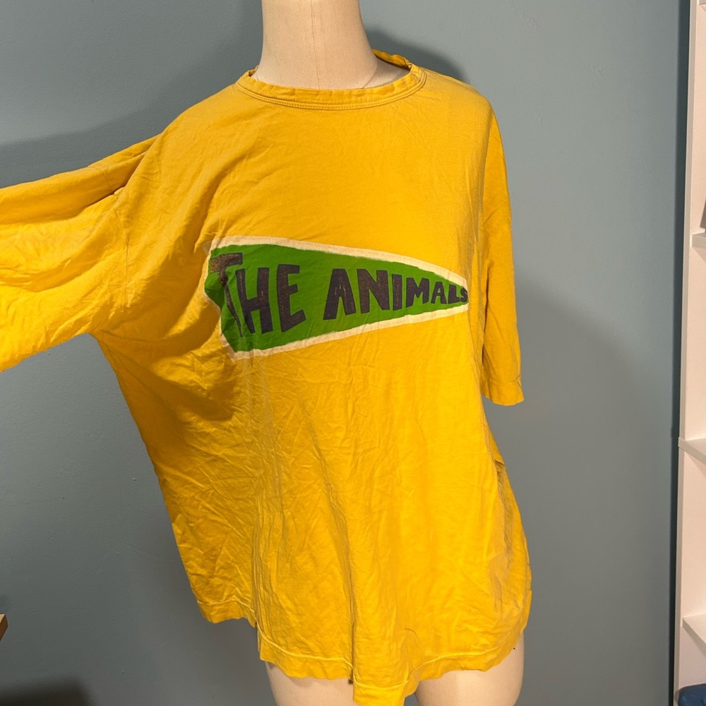 The Animals Observatory yellow Graphic Tee
